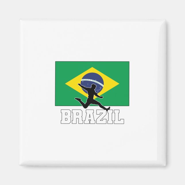 Brazil Football Soccer National Team Magnet (Front)