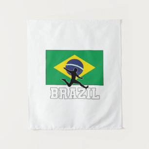 Brazil Football Soccer National Team Tapestry