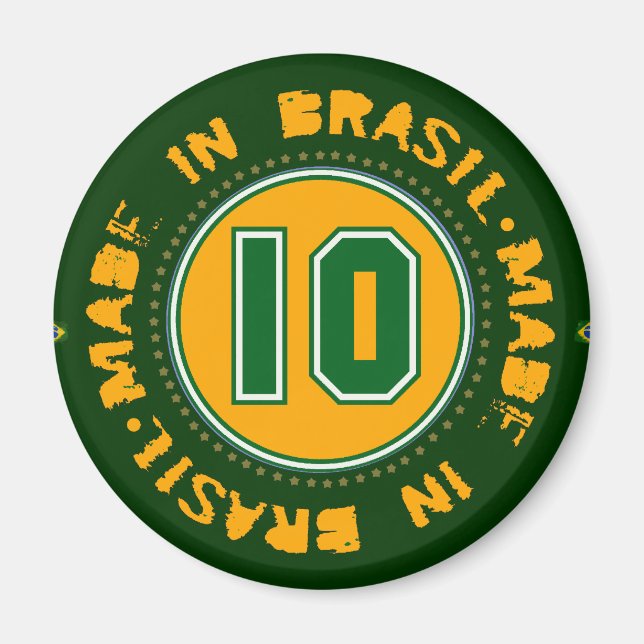 Brazil for the freezer magnet (Front)