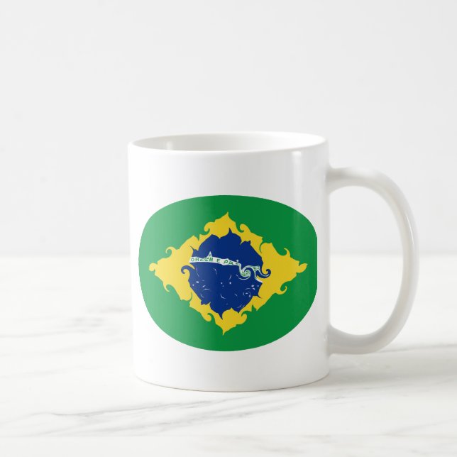 Brazil Gnarly Flag Mug (Right)