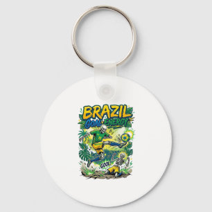 Brazil Goal Energy Skeleton Striker Nations Creati Key Ring