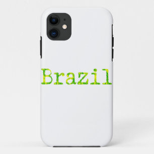 Brazil Green and Yellow Font iPhone 11 Case