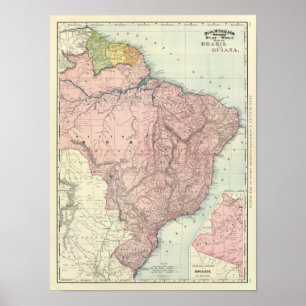 Brazil, Guiana Poster