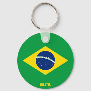 Brazil Guinea Flag Charming Patriotic Key Ring