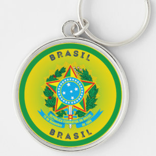 Brazil Heritage Emblem Key Ring