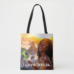 BRAZIL - I LOVE BRAZIL TOTE BAG