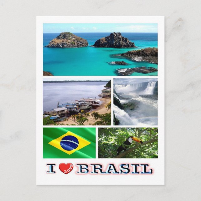 Brazil - I Love - Postcard (Front)