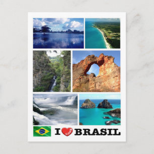 Brazil - I Love - Postcard