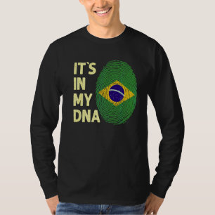 Brazil In My Dna Brazilian Flag Team Brazil 1 T-Shirt