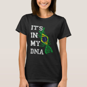 Brazil It's In My DNA Brasilian Molecule Brazilian T-Shirt
