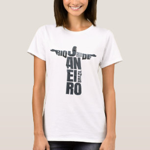 Brazil Jesus Christ Rio de Janeiro Cristo Souvenir T-Shirt