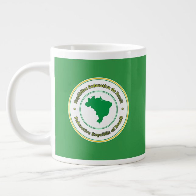 Brazil Large Coffee Mug (Left)