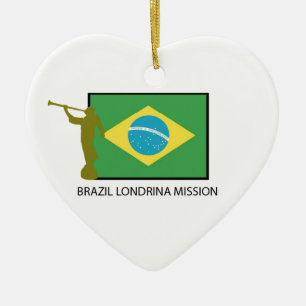 BRAZIL LONDRINA MISSION LDS CERAMIC TREE DECORATION