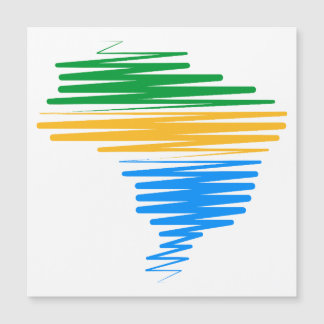 Brazil map border with brazilian flag colours