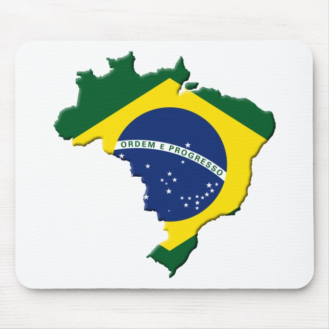 Brazil map mouse pad (Front)