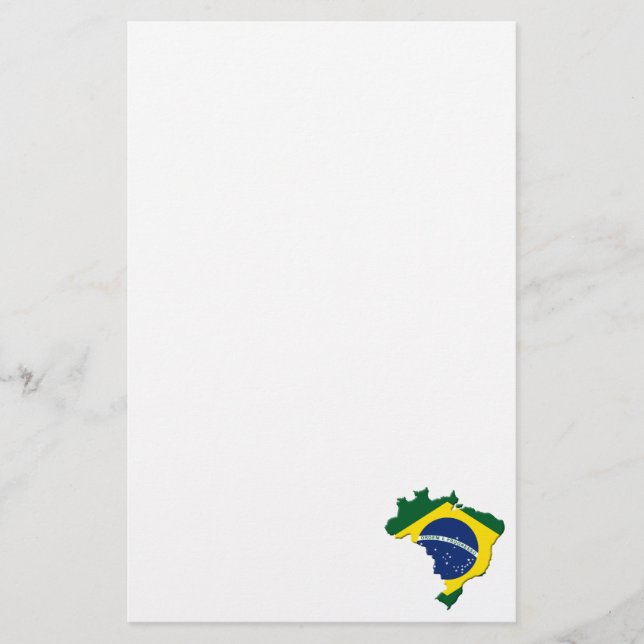 Brazil map stationery (Front)