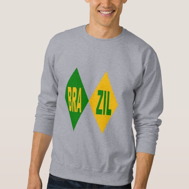 BRAZIL Men Gray Sweatshirt (Front)