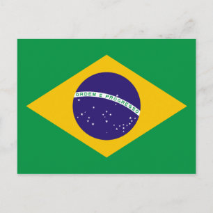 Brazil National Flag Postcard
