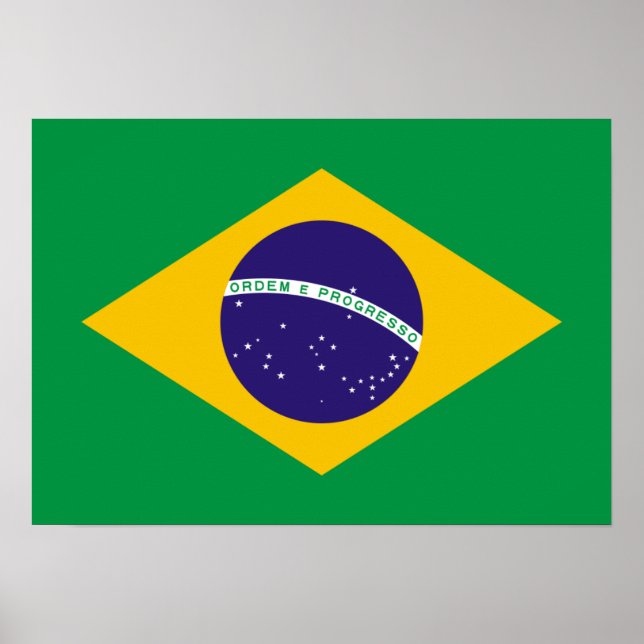 Brazil National Flag Poster (Front)