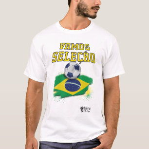 Brazil National Football Team Fans Tee ver 3 White