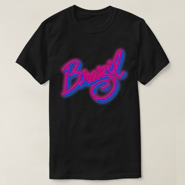 BRAZIL Neon 80s Cult Film T-Shirt (Design Front)