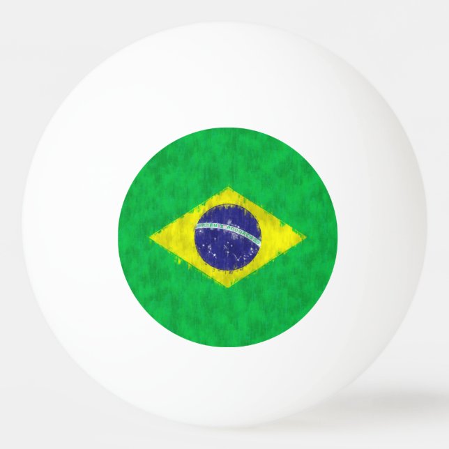 Brazil Oil Painting Drawing Ping Pong Ball (Front)
