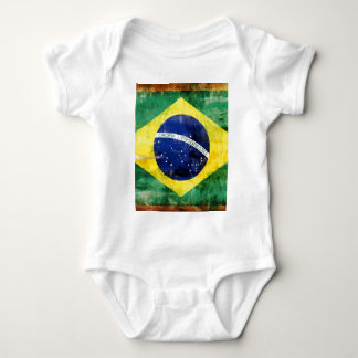Brazil old flag baby bodysuit