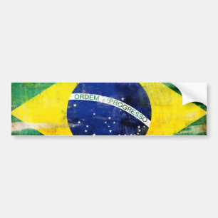 Brazil old flag bumper sticker