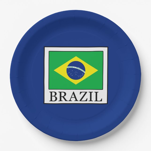 Brazil Paper Plate (Front)