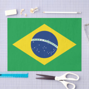 Brazil paper tissue, Brazilian Flag tissue paper