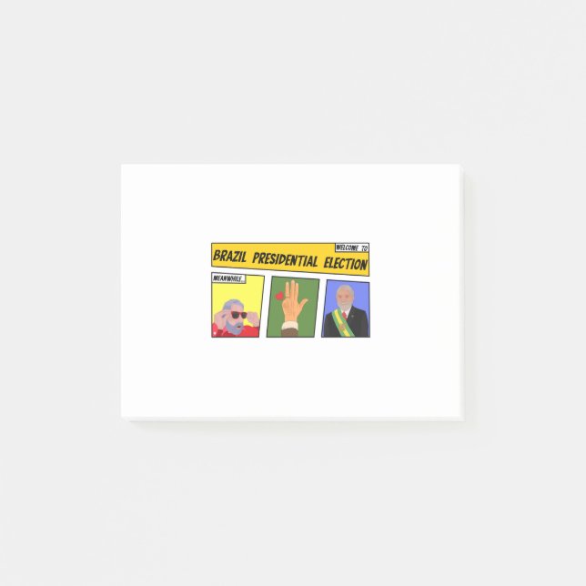Brazil Presidential Election Post-it Notes (Front)