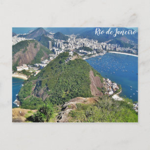 Brazil Rio de Janeiro Sugarloaf Mountain Travel Postcard
