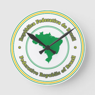 Brazil Round Clock