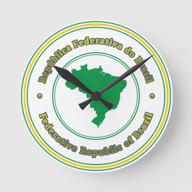 Brazil Round Clock (Front)