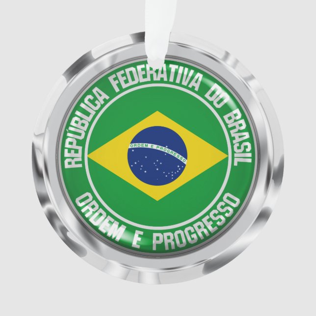 Brazil Round Emblem Ornament (Front)
