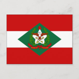 Brazil Santa Catarina Flag Postcard