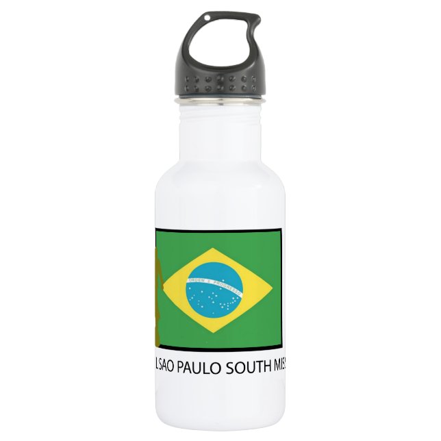 BRAZIL SAO PAULO SOUTH MISSION LDS 532 ML WATER BOTTLE (Front)