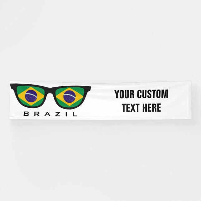 Brazil Shades custom text & colour banner (Horizontal)