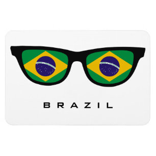 Brazil Shades custom text & colour magnet