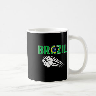 Brazil Sketll Fans Jersey - Brazilian Flag Sport L Coffee Mug