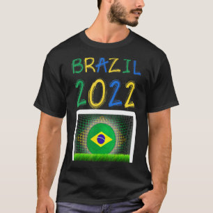 Brazil Soccer 2022 Brazilian Flag Futebol Graphic T-Shirt