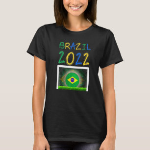 Brazil Soccer 2022 Brazilian Flag Futebol Graphic T-Shirt