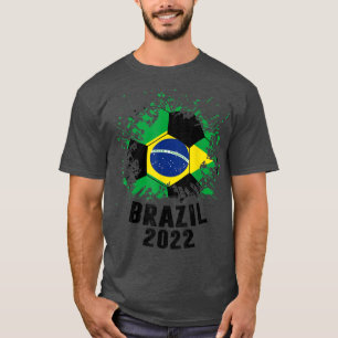 Brazil Soccer 2022 Brazilian Flag Soccer T-Shirt
