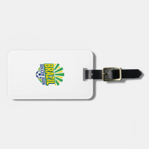 Brazil Soccer 2026 Soccer Bold Country Typography Luggage Tag