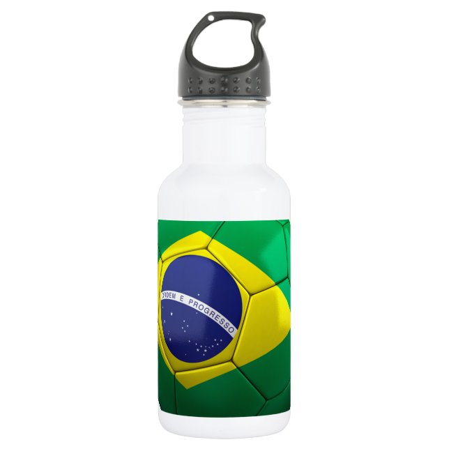 Brazil Soccer 532 Ml Water Bottle (Front)