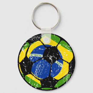 Brazil Soccer Ball Keychain