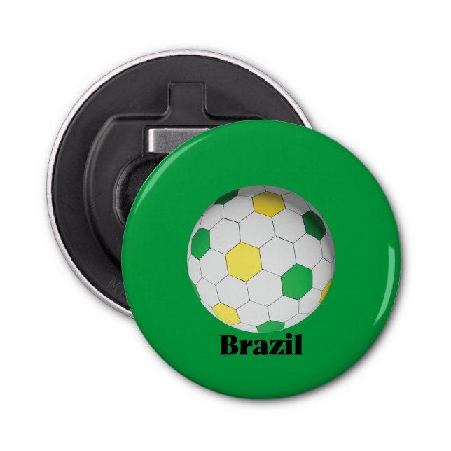 Brazil Soccer Bottle Opener (Front)