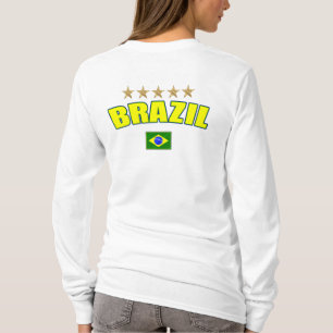 Brazil Soccer - Brazil 5 stars Brazilian Futebol T-Shirt