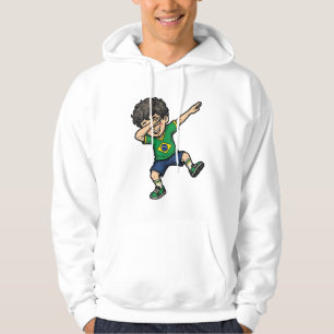 Brazil Soccer Dab Boy Vintage Vector Shirt_1 Hoodie