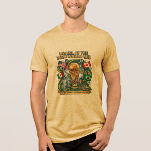 "Brazil Soccer Fan Tee – FIFA World Cup 2026 Comme